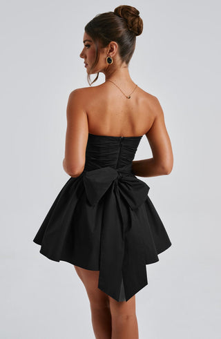 Katrina Mini Dress - Black - glavon