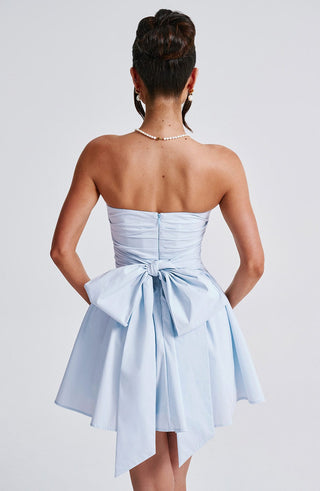 Katrina Mini Dress - Blue - glavon