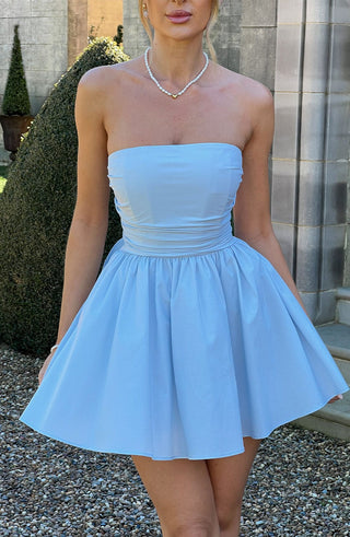Katrina Mini Dress - Blue - glavon