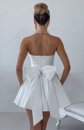 Katrina Mini Dress - Ivory - glavon