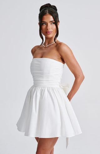 Katrina Mini Dress - Ivory - glavon
