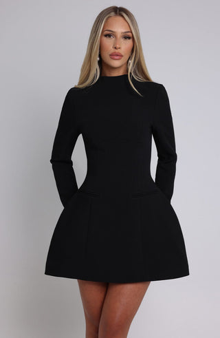 Kelly Mini Dress - Black - glavon