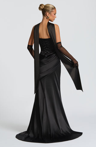 Kensington Maxi Dress - Black - glavon