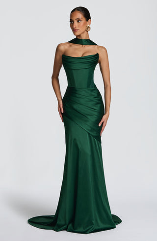 Kensington Maxi Dress - Emerald - glavon
