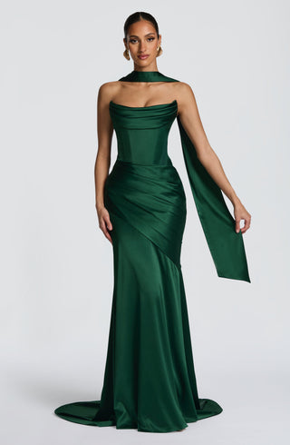 Kensington Maxi Dress - Emerald - glavon