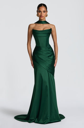 Kensington Maxi Dress - Emerald - glavon