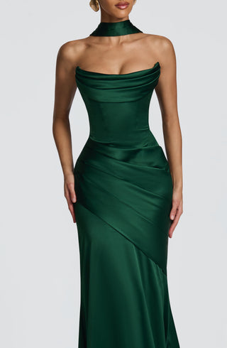 Kensington Maxi Dress - Emerald - glavon