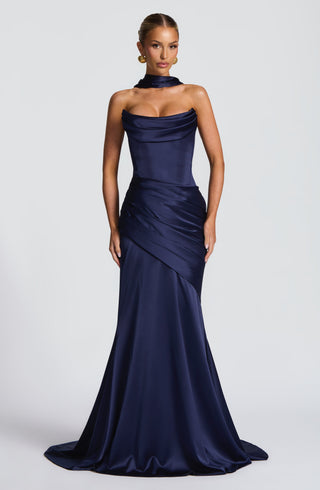 Kensington Maxi Dress - Navy - glavon