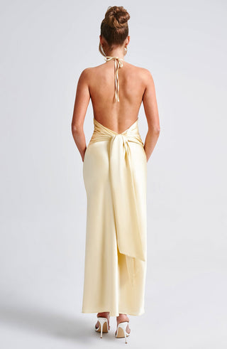 Kiandra Maxi Dress - Lemon - glavon