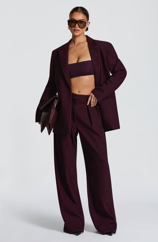 Kirsty Pants - Plum - glavon