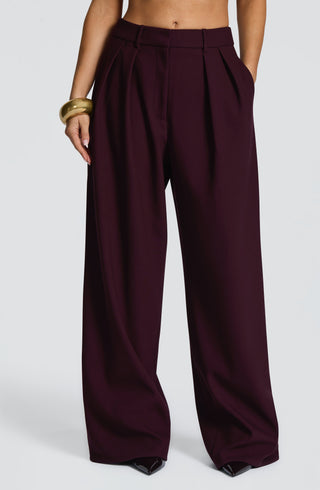 Kirsty Pants - Plum - glavon