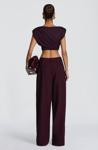 Kirsty Pants - Plum - glavon