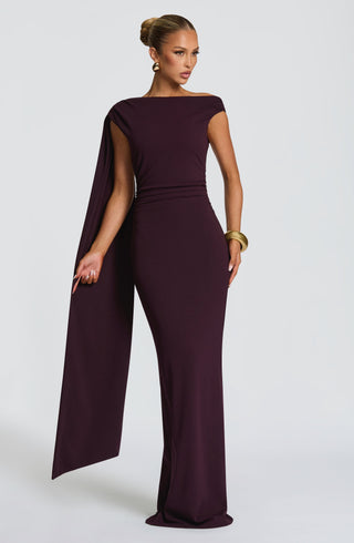Kylie Maxi Dress - Plum - glavon