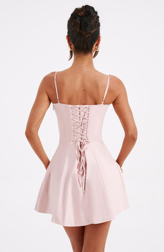 Lacey Mini Dress - Blush - glavon