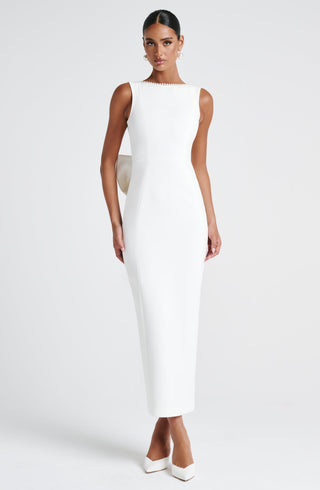 Lana Midaxi Dress - Ivory - glavon