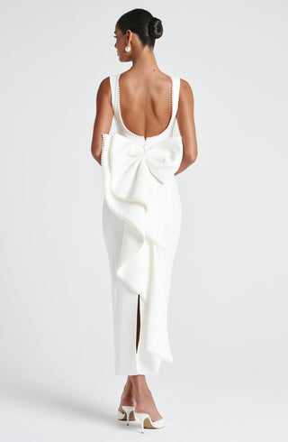 Lana Midaxi Dress - Ivory - glavon