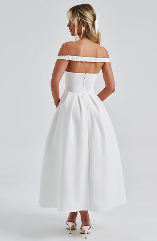 Lanetta Midi Dress - Ivory - glavon