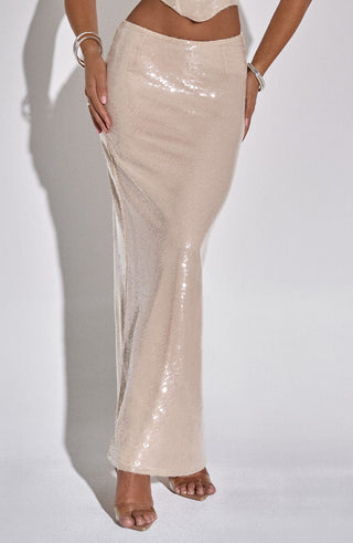 Larisa Maxi Skirt - Nude - glavon