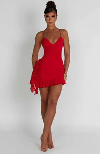 Larosa Mini Dress - Red - glavon