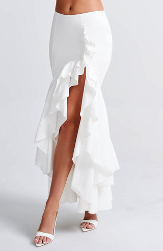 Lavinia Maxi Skirt - Ivory - glavon