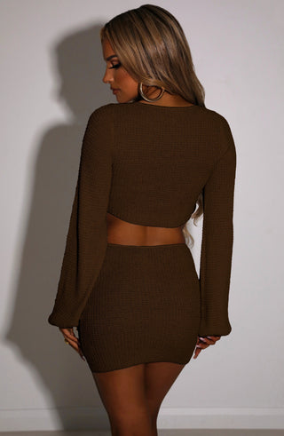 Leia Mini Skirt - Chocolate - glavon