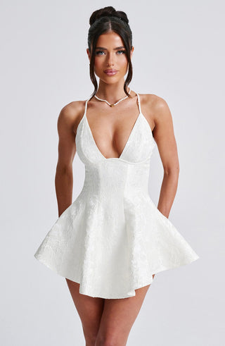 Leila Playsuit - Ivory - glavon