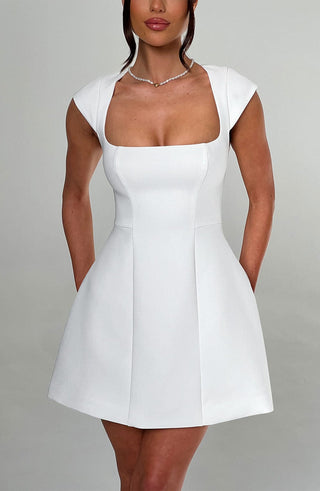 Lena Mini Dress - Ivory - glavon