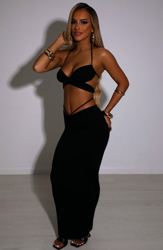 Leticia Maxi Skirt - Black - glavon