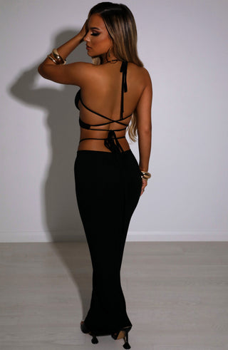 Leticia Maxi Skirt - Black - glavon