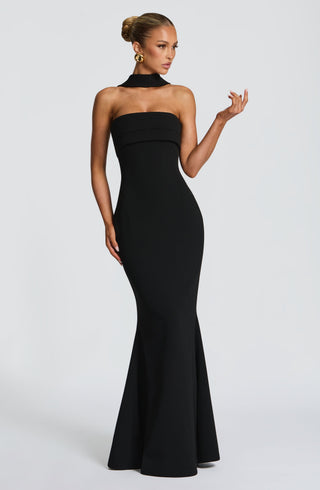 Leura Maxi Dress - Black - glavon