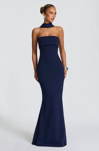 Leura Maxi Dress - Navy - glavon