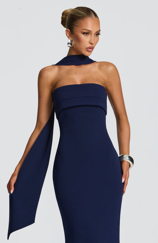 Leura Maxi Dress - Navy - glavon