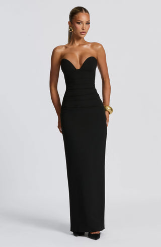 Lindsey Maxi Dress - Black - glavon