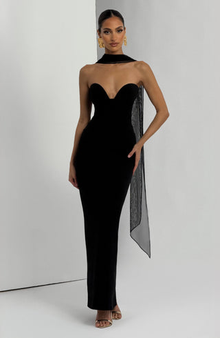 Lindsey Maxi Dress - Black - glavon