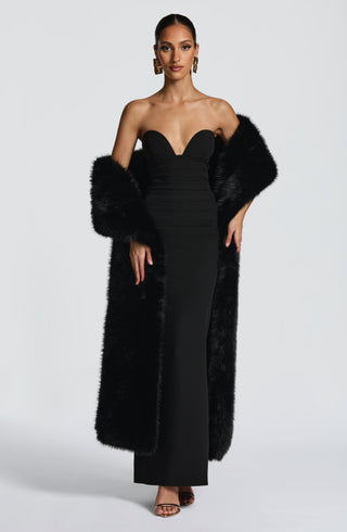 Lindsey Maxi Dress - Black - glavon