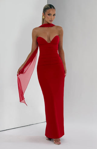 Lindsey Maxi Dress - Red - glavon