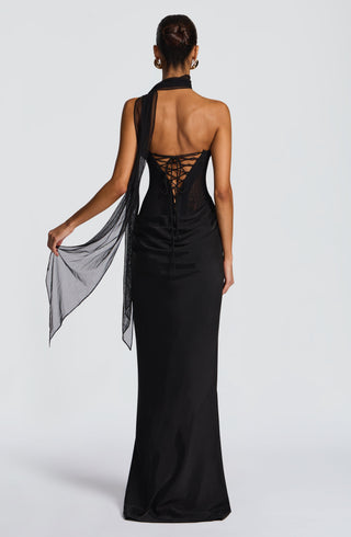 Liora Maxi Dress - Black - glavon