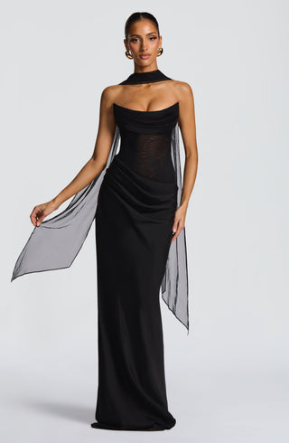 Liora Maxi Dress - Black - glavon