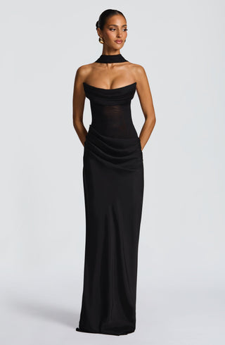 Liora Maxi Dress - Black - glavon