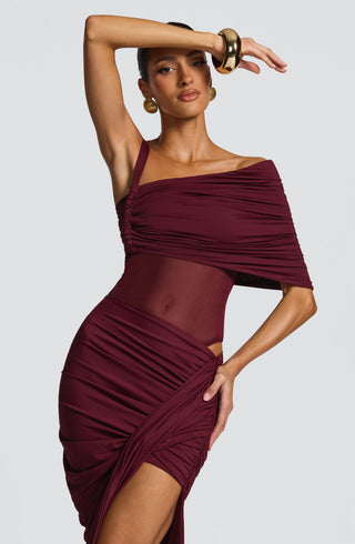 Lisette Bodysuit - Cherry Lacquer - glavon