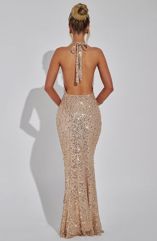 Lorena Maxi Dress - Gold Lined - glavon