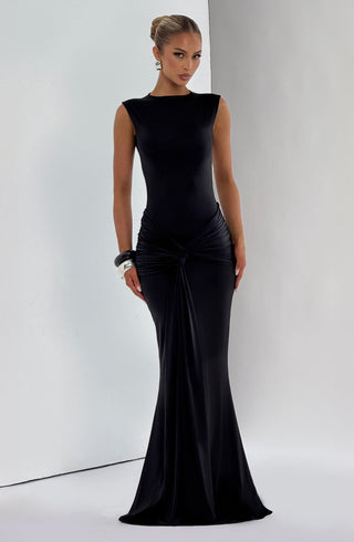 Lorenza Maxi Dress - Black - glavon