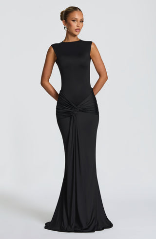 Lorenza Maxi Dress - Black - glavon
