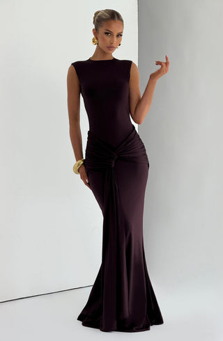 Lorenza Maxi Dress - Plum - glavon