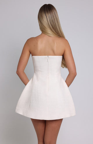 Lottie Mini Dress - Ivory - glavon