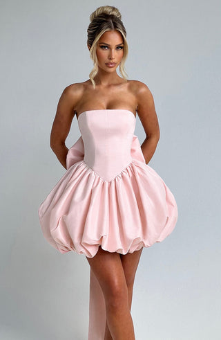 Lotus Mini Dress - Blush - glavon