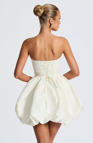 Lotus Mini Dress - Ivory - glavon