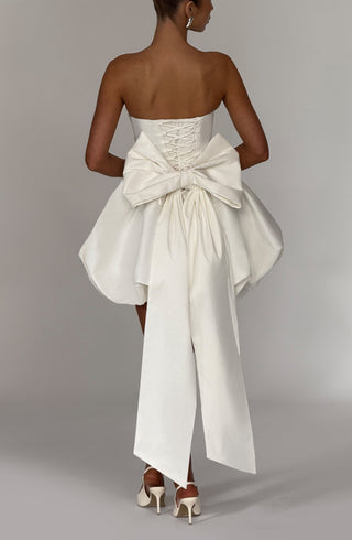 Lotus Mini Dress - Ivory - glavon