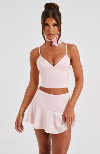 Louisa Mini Skirt - Blush - glavon