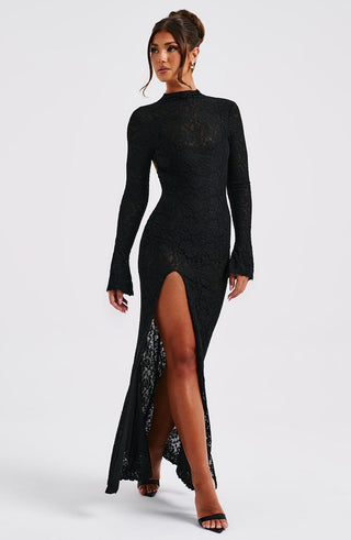 Lourdes Maxi Dress - Black - glavon